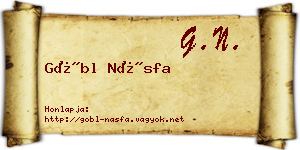 Göbl Násfa névjegykártya
